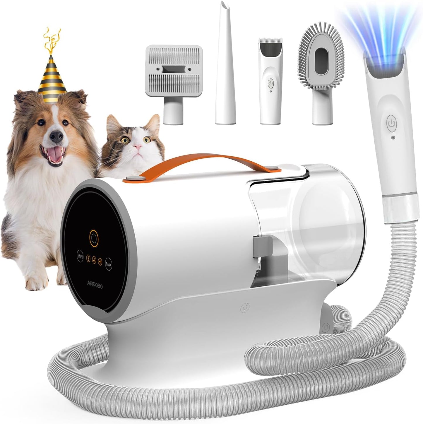 Dog Grooming Vacuum Kit – 12000Pa Suction, 2L, Quiet PG100