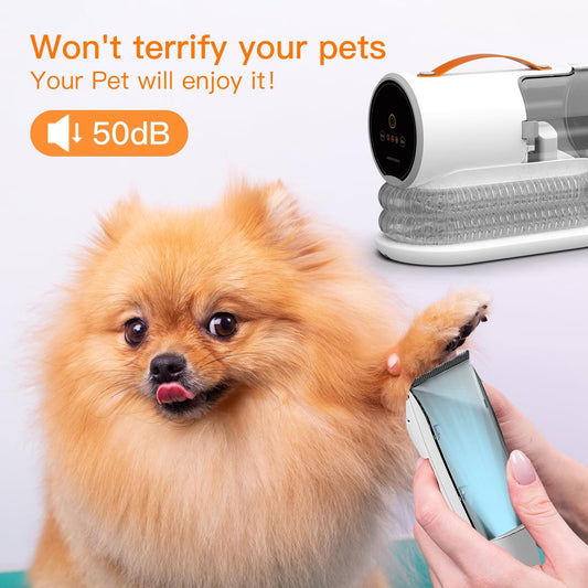 Dog Grooming Vacuum Kit – 12000Pa Suction, 2L, Quiet PG100